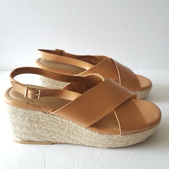 torrid Shoes - Torrid Tan Cross Front Espadrille Sandals